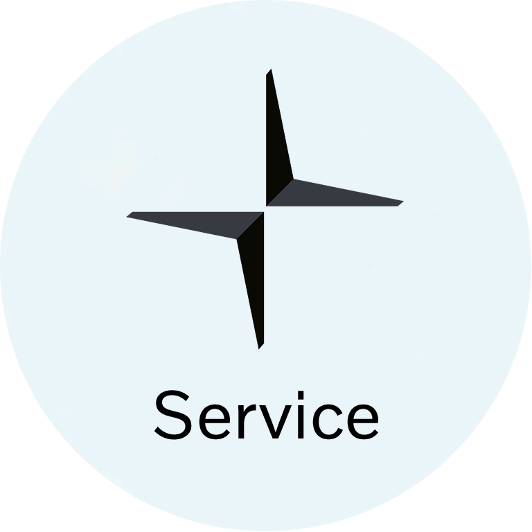 Polestar Service I Blaa Cirkel