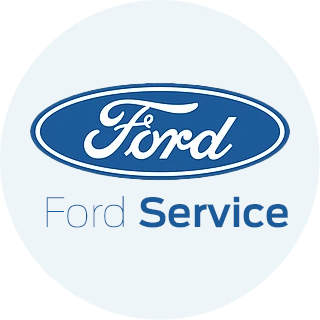 Ford Service Logo I Blaa Cirkel